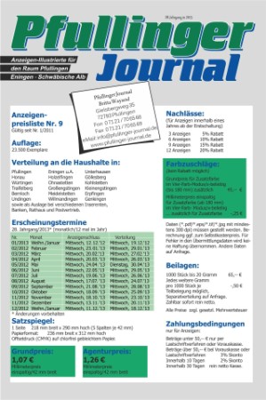 Anzeigenpreise und Erscheinungstermine